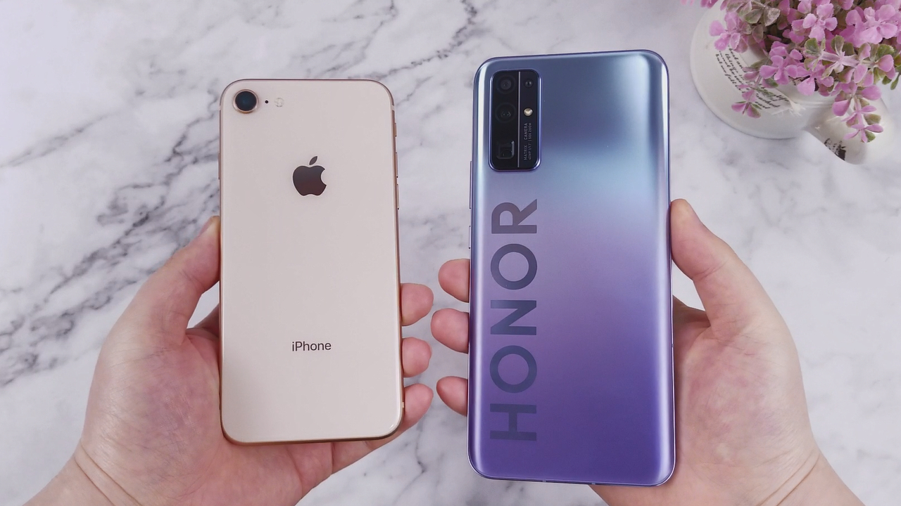 荣耀30提升太大了,对比iPhone 8,差距一目了然!